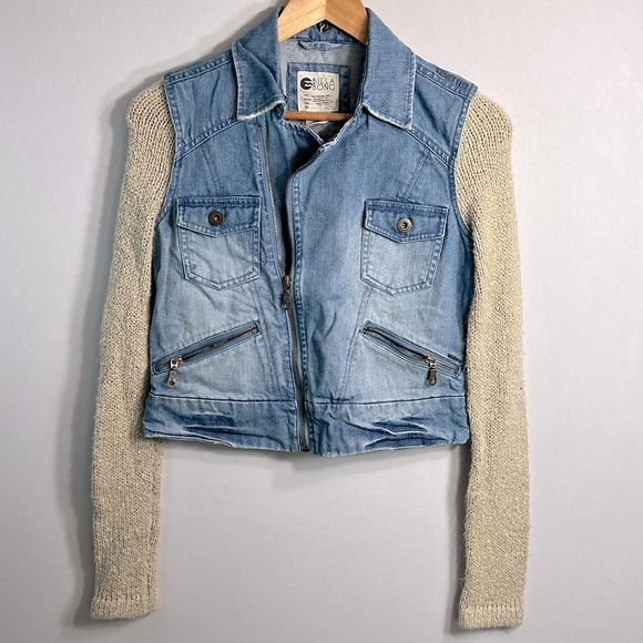 Billabong Rev Up Hooded Denim Jacket size S - Picture 11 of 14